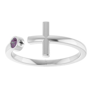 Ring med laboratoriedyrket edelsten – modell R43083