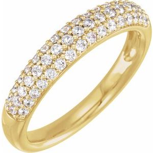 Ring i 14 kt gult gull med laboratoriedyrkede diamanter – 0,50 ct totalt