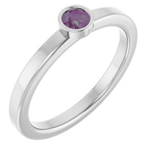 Ring med laboratoriedyrket edelsten – modell 72550