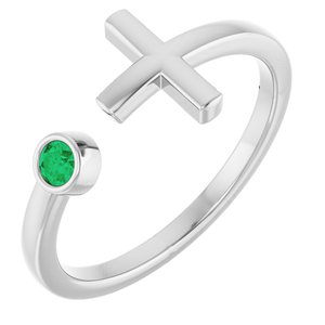 Ring med laboratoriedyrket edelsten – modell R43083