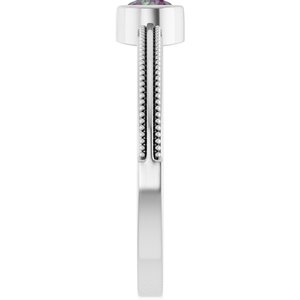 Ring med laboratoriedyrket edelsten – modell 72555