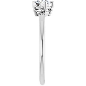 Ring med laboratoriedyrket edelsten – modell 72532
