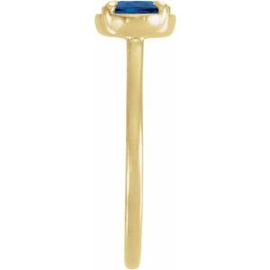 Ring med laboratoriedyrket edelsten – modell 689692