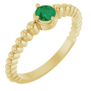 Ring med laboratoriedyrket edelsten – modell 72561