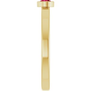 Ring med laboratoriedyrket edelsten – modell 72550
