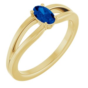 Ring med laboratoriedyrket edelsten – modell 19401