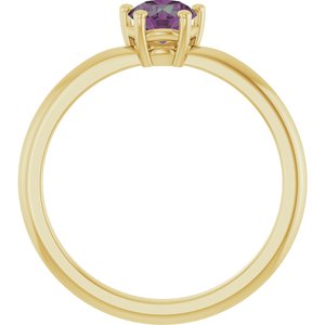 Ring med laboratoriedyrket edelsten – modell 72532