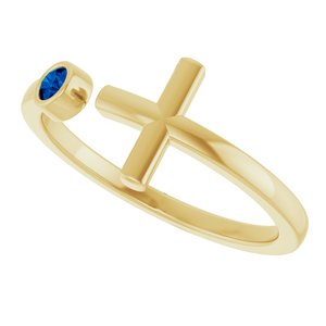 Ring med laboratoriedyrket edelsten – modell R43083