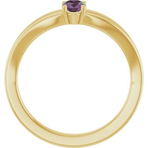 Ring med laboratoriedyrket edelsten – modell 19401