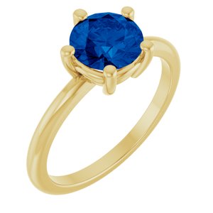 Ring med laboratoriedyrket edelsten – modell 72532