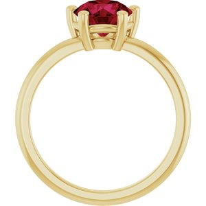 Ring med laboratoriedyrket edelsten – modell 72532