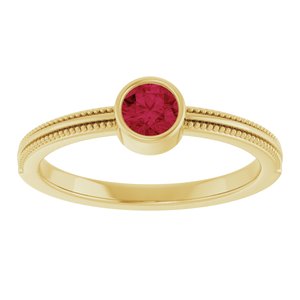 Ring med laboratoriedyrket edelsten – modell 72555