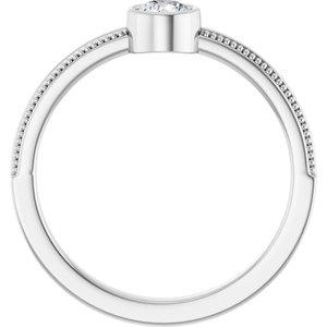 Ring med laboratoriedyrket edelsten – modell 72555
