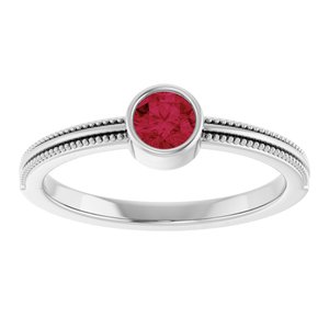 Ring med laboratoriedyrket edelsten – modell 72555