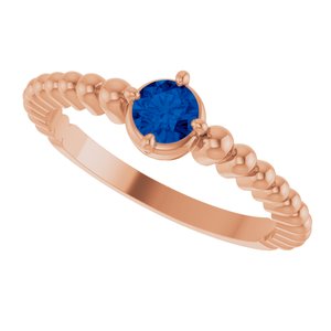 Ring med laboratoriedyrket edelsten – modell 72561
