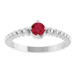 Ring med laboratoriedyrket edelsten – modell 72561