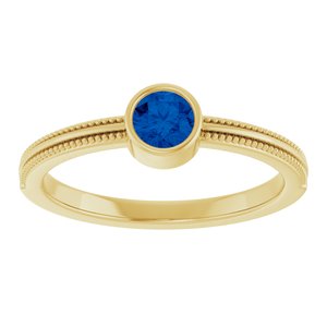 Ring med laboratoriedyrket edelsten – modell 72555