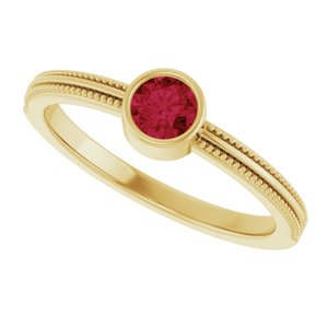 Ring med laboratoriedyrket edelsten – modell 72555