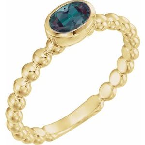 Ring med laboratoriedyrket edelsten – modell 71623