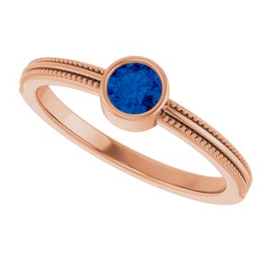 Ring med laboratoriedyrket edelsten – modell 72555