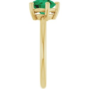 Ring med laboratoriedyrket edelsten – modell 72532