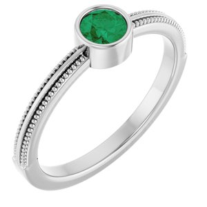 Ring med laboratoriedyrket edelsten – modell 72555