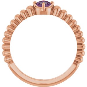 Ring med laboratoriedyrket edelsten – modell 72561