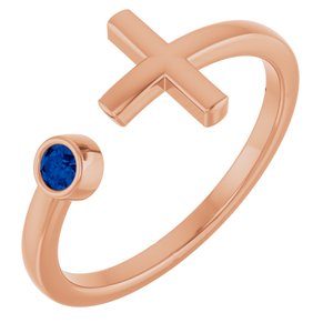 Ring med laboratoriedyrket edelsten – modell R43083