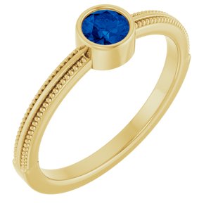Ring med laboratoriedyrket edelsten – modell 72555