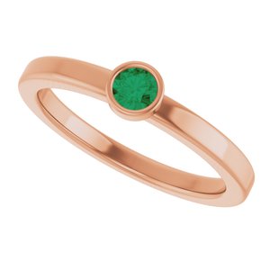 Ring med laboratoriedyrket edelsten – modell 72550