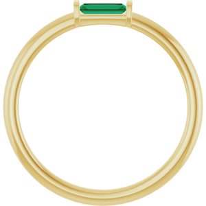 Ring med laboratoriedyrket edelsten – modell 122887
