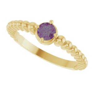 Ring med laboratoriedyrket edelsten – modell 72561