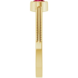 Ring med laboratoriedyrket edelsten – modell 72555
