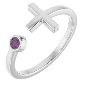 Ring med laboratoriedyrket edelsten – modell R43083