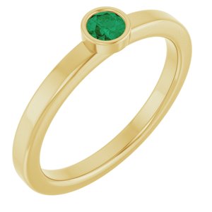 Ring med laboratoriedyrket edelsten – modell 72550