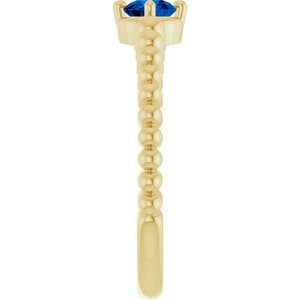 Ring med laboratoriedyrket edelsten – modell 72561