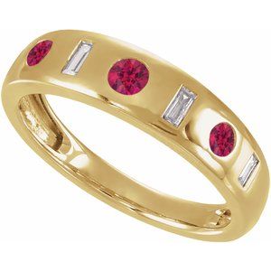 Ring med laboratoriedyrket edelsten – modell 689781