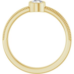 Ring med laboratoriedyrket edelsten – modell 72555