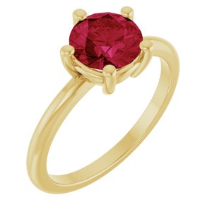 Ring med laboratoriedyrket edelsten – modell 72532