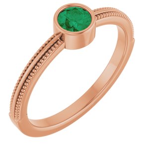 Ring med laboratoriedyrket edelsten – modell 72555