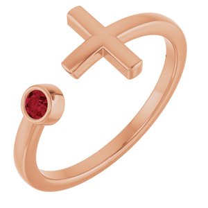 Ring med laboratoriedyrket edelsten – modell R43083