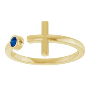 Ring med laboratoriedyrket edelsten – modell R43083