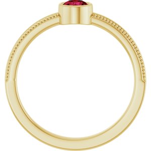 Ring med laboratoriedyrket edelsten – modell 72555