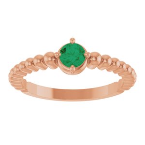 Ring med laboratoriedyrket edelsten – modell 72561