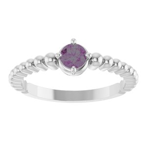 Ring med laboratoriedyrket edelsten – modell 72561
