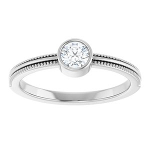 Ring med laboratoriedyrket edelsten – modell 72555