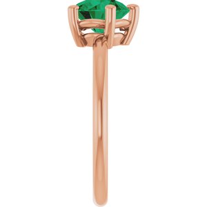 Ring med laboratoriedyrket edelsten – modell 72532