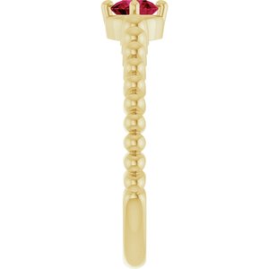 Ring med laboratoriedyrket edelsten – modell 72561
