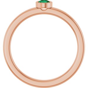 Ring med laboratoriedyrket edelsten – modell 72550