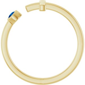 Ring med laboratoriedyrket edelsten – modell R43083
